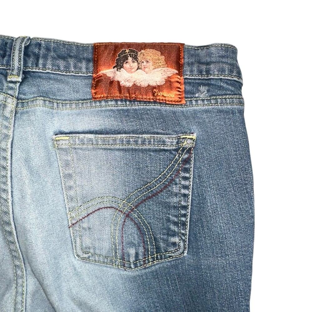 Fiorucci Y2K Medium Wash Mid-Rise Straight Leg Jeans - Picture 7 of 7